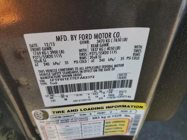 Photo 10 from auction – 2014 FORD F150 SUPER with VIN 1FTFW1ET7EFA62372
