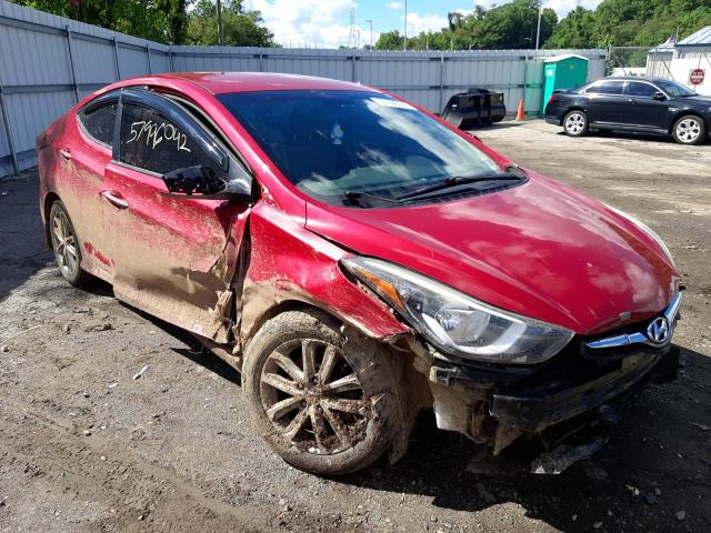 HYUNDAI ELANTRA SE 2014 with VIN KMHDH4AE8EU175331 - Photo from auction