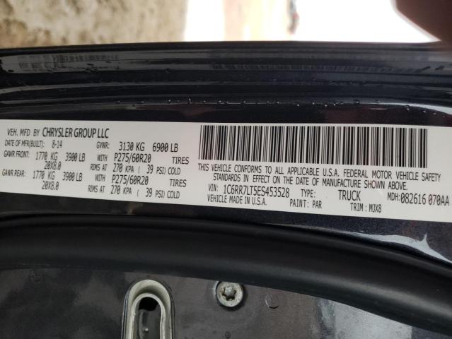 Photo 10 from auction – 2014 RAM 1500 SLT with VIN 1C6RR7LT5ES453528