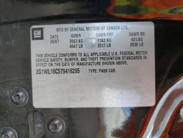 Photo 10 from auction – 2007 CHEVROLET MONTE CARL with VIN 2G1WL16C579418295