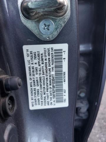 Photo 10 from auction – 2015 HONDA CIVIC LX with VIN 19XFB2F58FE030477
