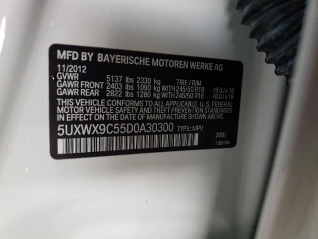 Photo 10 from auction – 2013 BMW X3 XDRIVE2 with VIN 5UXWX9C55D0A30300