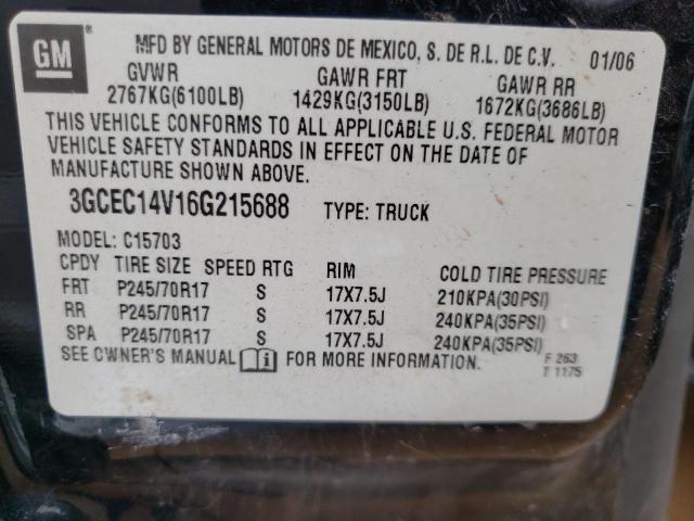 Photo 10 from auction – 2006 CHEVROLET SILVERADO with VIN 3GCEC14V16G215688