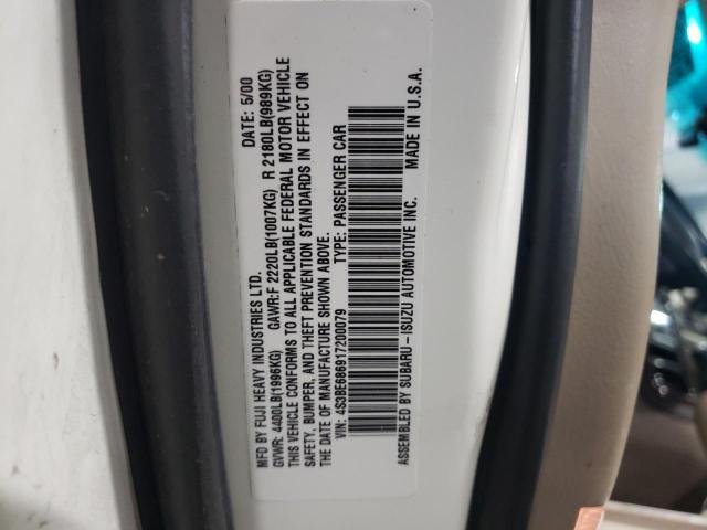 Photo 10 from auction – 2001 SUBARU LEGACY OUT with VIN 4S3BE686917200079