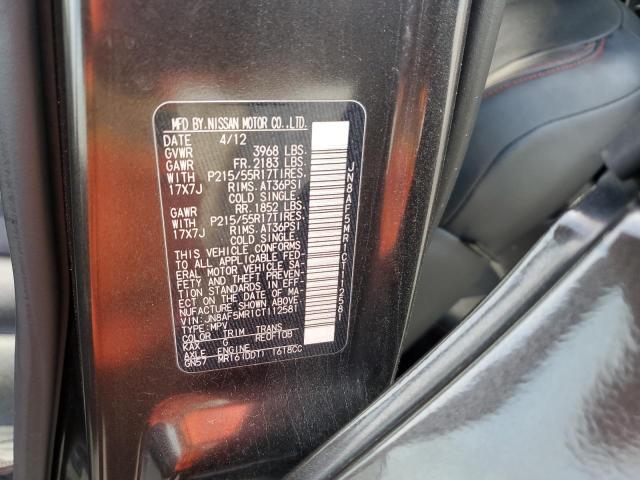Zdjęcie 10 z aukcji – 2012 NISSAN JUKE S z VIN JN8AF5MR1CT112581