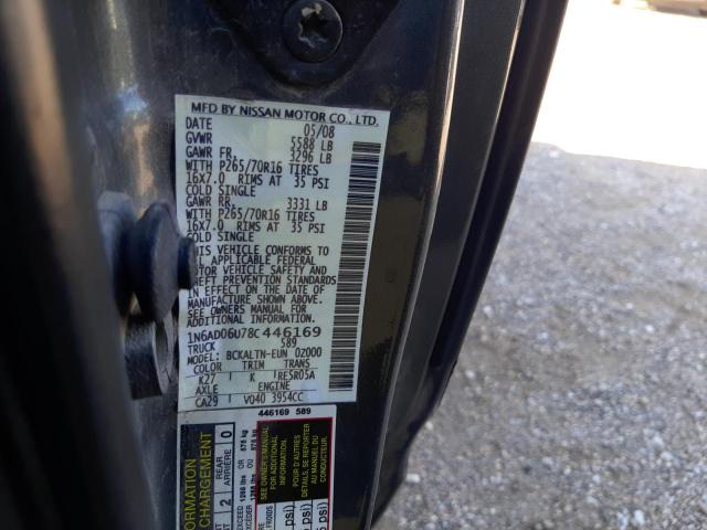 Photo 10 from auction – 2008 NISSAN FRONTIER K with VIN 1N6AD06U78C446169