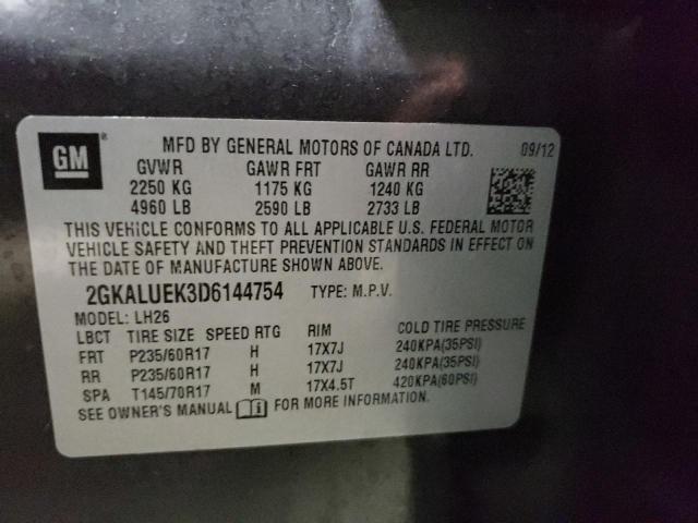 Photo 10 from auction – 2013 GMC TERRAIN SL with VIN 2GKALUEK3D6144754