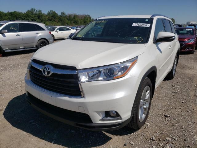 Photo 2 from auction – 2015 TOYOTA HIGHLANDER with VIN 5TDDKRFH6FS116354