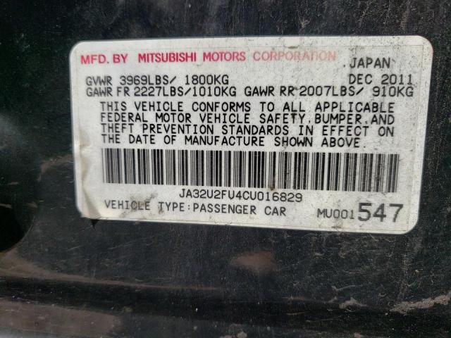 Photo 10 from auction – 2012 MITSUBISHI LANCER ES/ with VIN JA32U2FU4CU016829