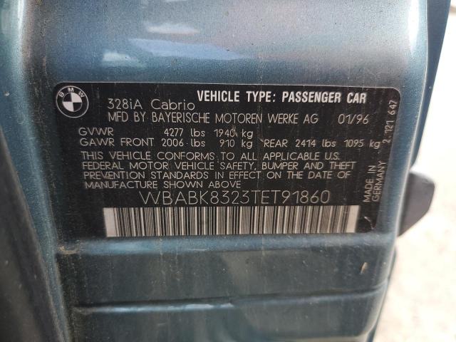 Photo 10 from auction – 1996 BMW 328 IC AUT with VIN WBABK8323TET91860