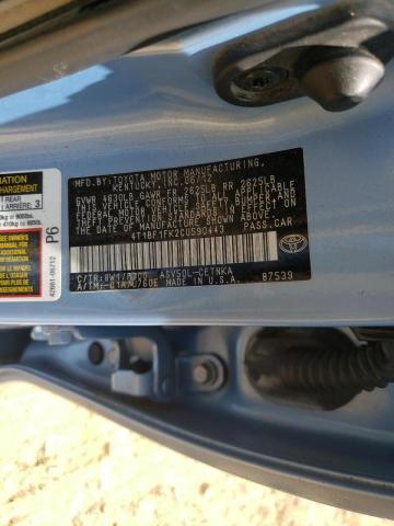 Photo 10 from auction – 2012 TOYOTA CAMRY with VIN 4T1BF1FK2CU590443