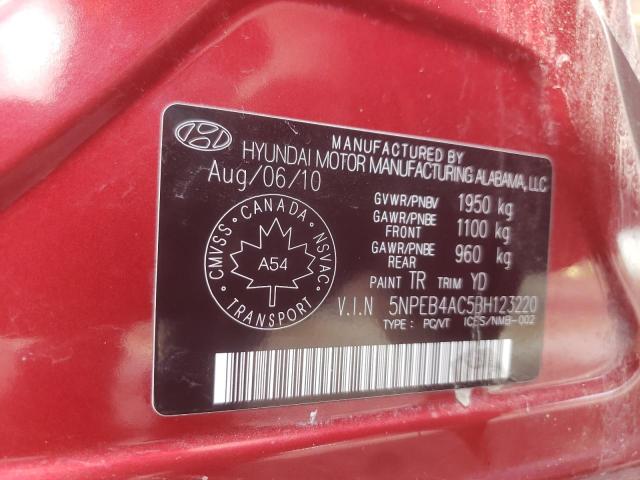 Photo 10 from auction – 2011 HYUNDAI SONATA GLS with VIN 5NPEB4AC5BH123220