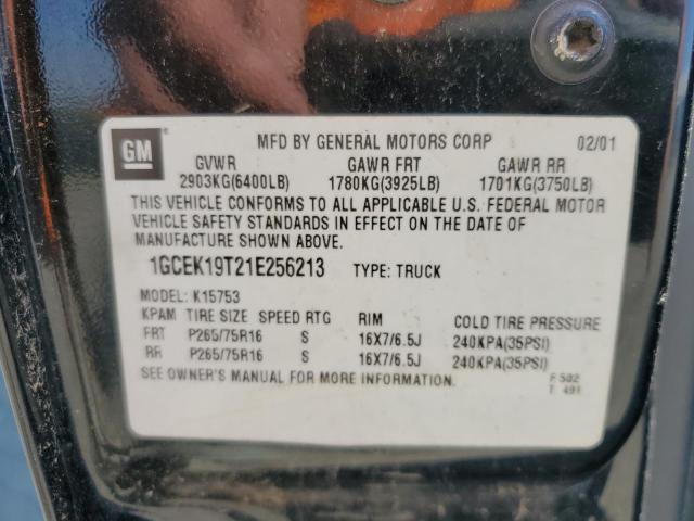 Photo 10 from auction – 2001 CHEVROLET SILVERADO with VIN 1GCEK19T21E256213