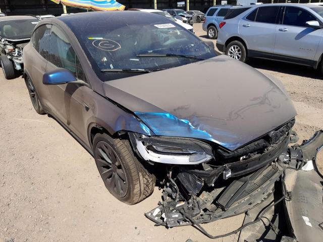 TESLA MODEL X 2017 with VIN 5YJXCDE21HF052242 - Photo from auction