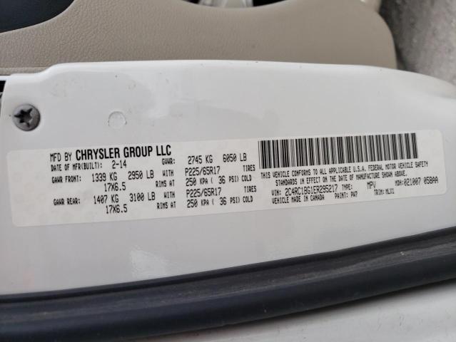 Photo 10 from auction – 2014 CHRYSLER TOWN & COU with VIN 2C4RC1BG1ER295217