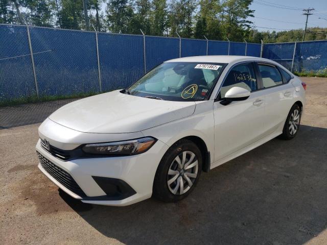 Photo 2 from auction – 2022 HONDA CIVIC LX with VIN 2HGFE2F2XNH107416
