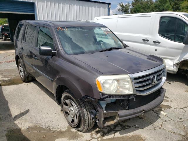 HONDA PILOT LX 2012 with VIN 5FNYF3H20CB026323 - Photo from auction