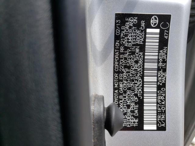 Фото 10 с аукциона – 2013 TOYOTA PRIUS PLUG с VIN JTDKN3DP7D3038624