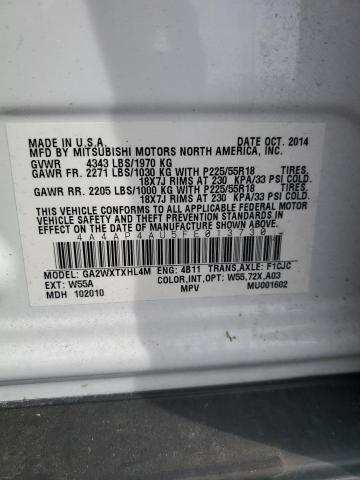 Photo 10 from auction – 2015 MITSUBISHI OUTLANDER with VIN 4A4AP4AU5FE013730