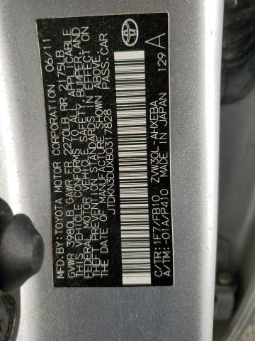 Photo 10 from auction – 2011 TOYOTA PRIUS with VIN JTDKN3DUXB0317828