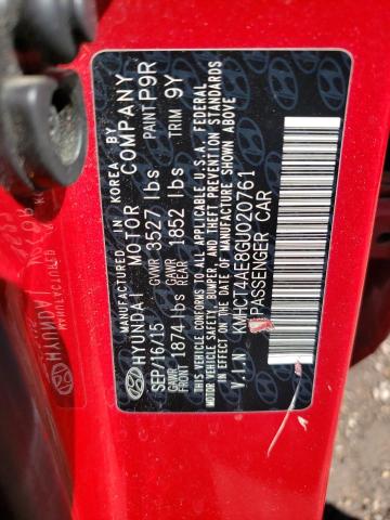 Photo 10 from auction – 2016 HYUNDAI ACCENT SE with VIN KMHCT4AE8GU020761