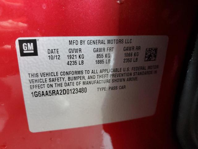 Zdjęcie 10 z aukcji – 2013 CADILLAC ATS z VIN 1G6AA5RA2D0123480