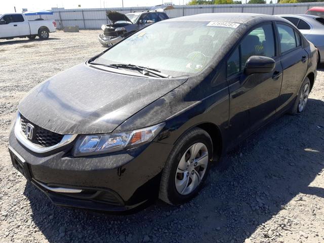 Photo 2 from auction – 2014 HONDA CIVIC LX with VIN 19XFB2E5XEE055364