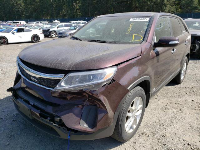 Photo 2 from auction – 2014 KIA SORENTO LX with VIN 5XYKTCA6XEG486922