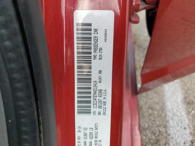 Photo 10 from auction – 2010 CHRYSLER SEBRING TO with VIN 1C3CC4FB7AN212410