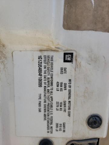 Photo 10 from auction – 2004 CHEVROLET MALIBU LT with VIN 1G1ZU54884F106099