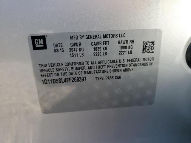 Photo 10 from auction – 2015 CHEVROLET MALIBU 2LT with VIN 1G11D5SL4FF268397