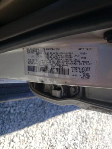 Photo 10 from auction – 2002 TOYOTA 4RUNNER SR with VIN JT3HN86R820372539