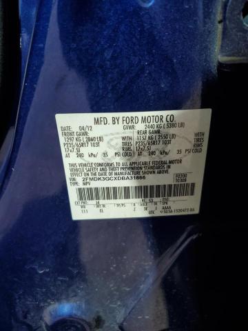 Photo 10 from auction – 2013 FORD EDGE SE with VIN 2FMDK3GCXDBA31866