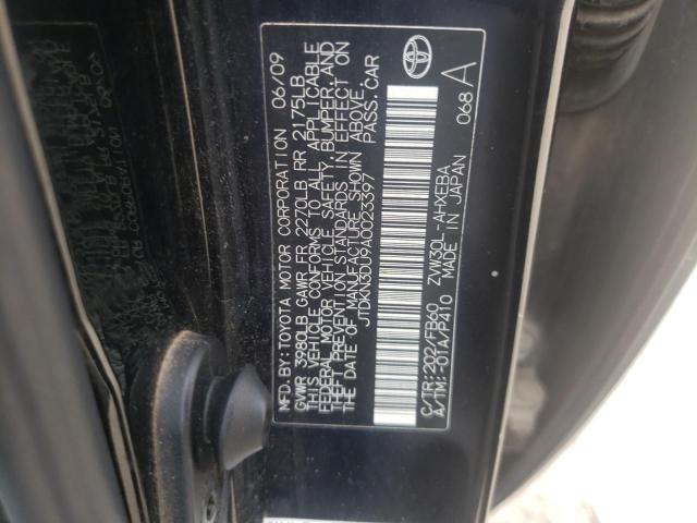 Photo 10 from auction – 2010 TOYOTA PRIUS with VIN JTDKN3DU9A0023397