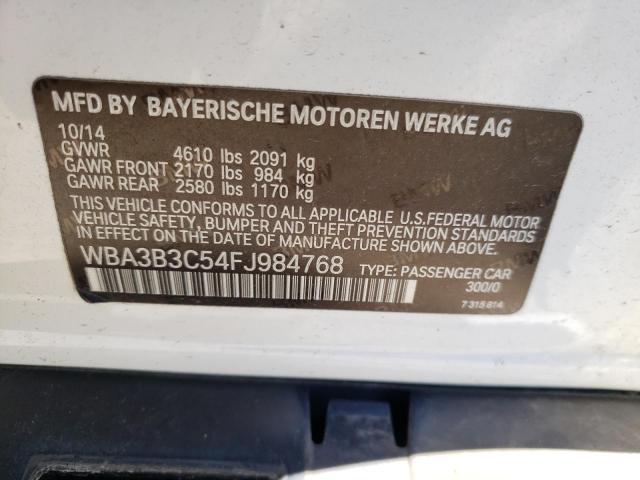 Photo 10 from auction – 2015 BMW 328 XI with VIN WBA3B3C54FJ984768
