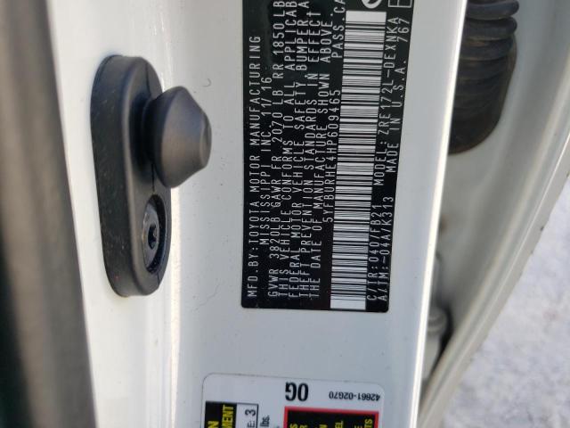 Photo 10 from auction – 2017 TOYOTA COROLLA L with VIN 5YFBURHE4HP609465