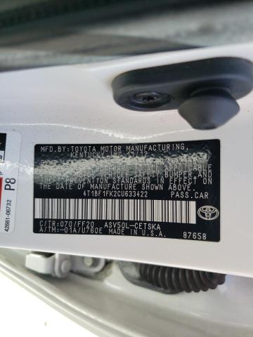 Photo 10 from auction – 2012 TOYOTA CAMRY BASE with VIN 4T1BF1FK2CU633422