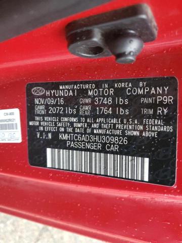 Photo 10 from auction – 2017 HYUNDAI VELOSTER with VIN KMHTC6AD3HU309826