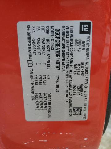 Photo 10 from auction – 2011 CHEVROLET SILVERADO with VIN 3GCPCREA7BG140797