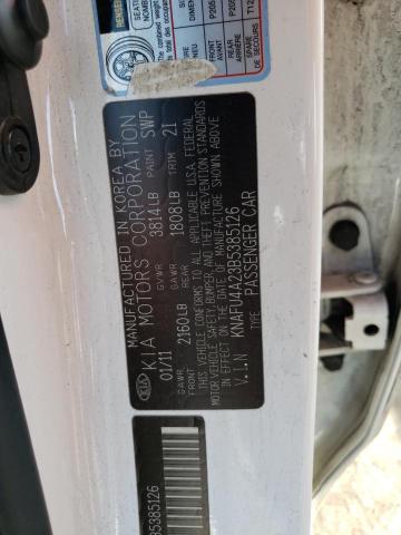 Photo 10 from auction – 2011 KIA FORTE EX with VIN KNAFU4A23B5385126