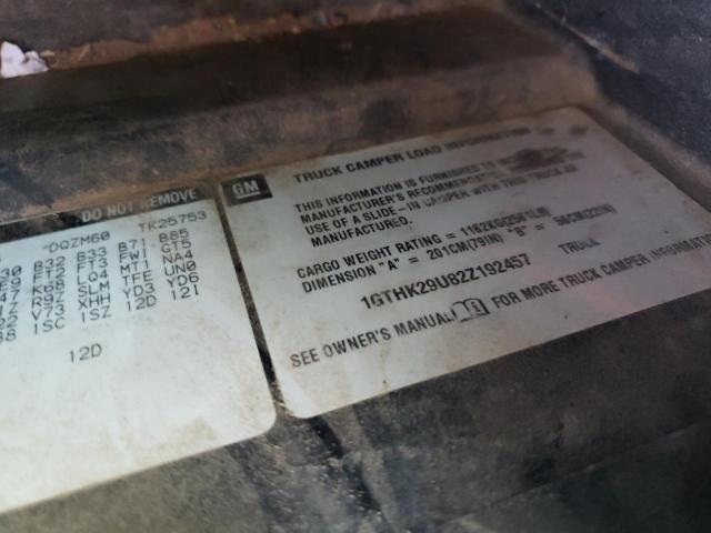 Photo 10 from auction – 2002 GMC SIERRA K25 with VIN 1GTHK29U82Z192457