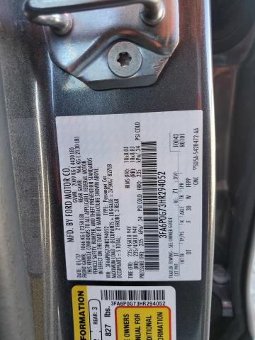 Photo 10 from auction – 2017 FORD FUSION S with VIN 3FA6P0G73HR294052