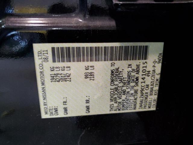 Photo 10 from auction – 2012 NISSAN ALTIMA BAS with VIN 1N4AL2AP9CC141015
