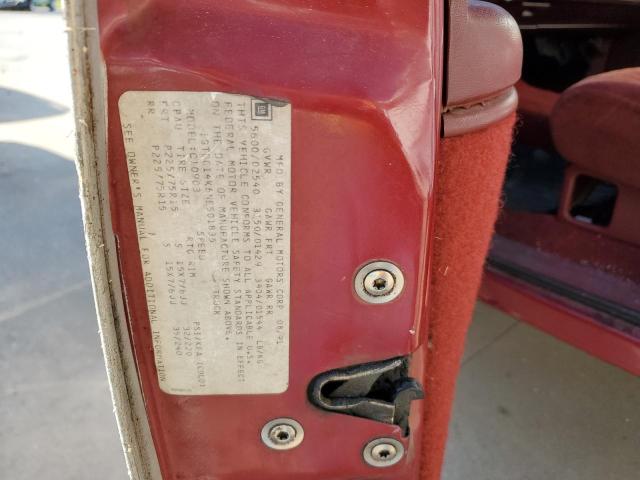 Photo 10 from auction – 1992 GMC SIERRA C15 with VIN 1GTDC14K6NE501835