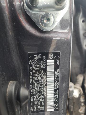 Photo 10 from auction – 2016 TOYOTA PRIUS with VIN JTDKBRFU4G3006510