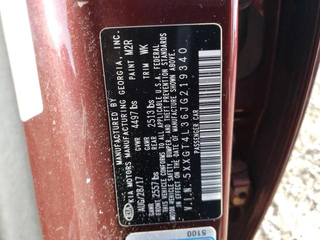 Photo 10 from auction – 2018 KIA OPTIMA LX with VIN 5XXGT4L36JG219340