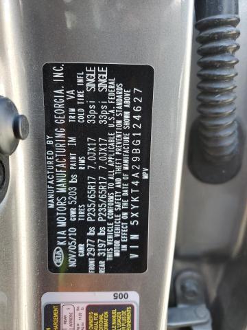Photo 10 from auction – 2011 KIA SORENTO BA with VIN 5XYKT4A29BG124627