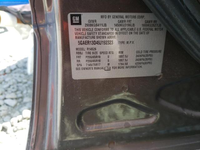 Photo 10 from auction – 2009 BUICK ENCLAVE CX with VIN 5GAER13D49J192323