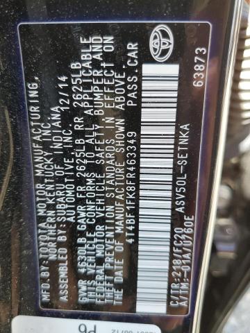 Photo 10 from auction – 2015 TOYOTA CAMRY LE with VIN 4T4BF1FK8FR463349