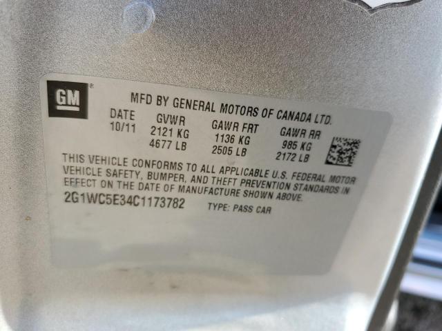 Photo 10 from auction – 2012 CHEVROLET IMPALA LTZ with VIN 2G1WC5E34C1173782